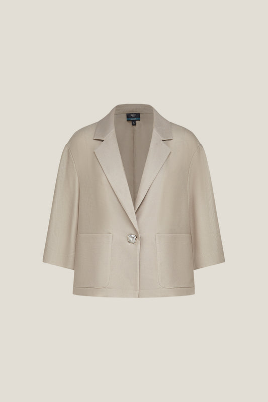 G2000 WOMAN-machine-washable-notch-lapel-blazer-63212610-Beige