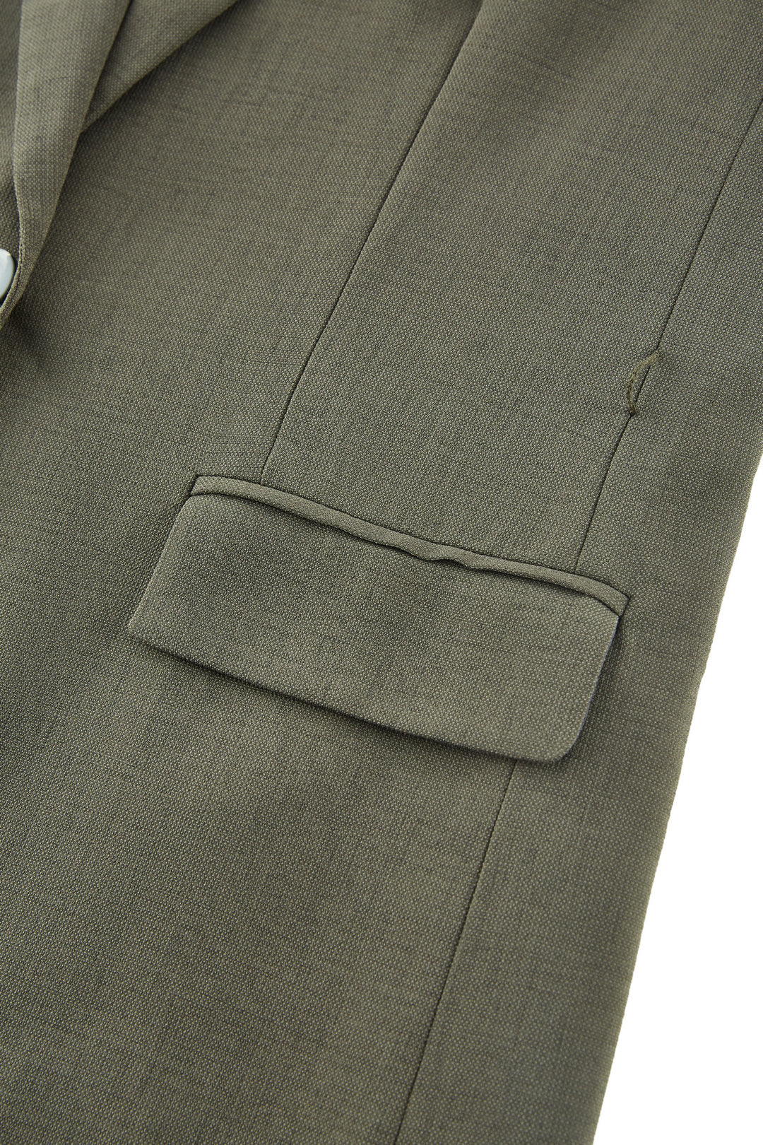 Machine Washable | Notch Lapel 標準領獨立西裝外套(配可拆卸自布腰帶)