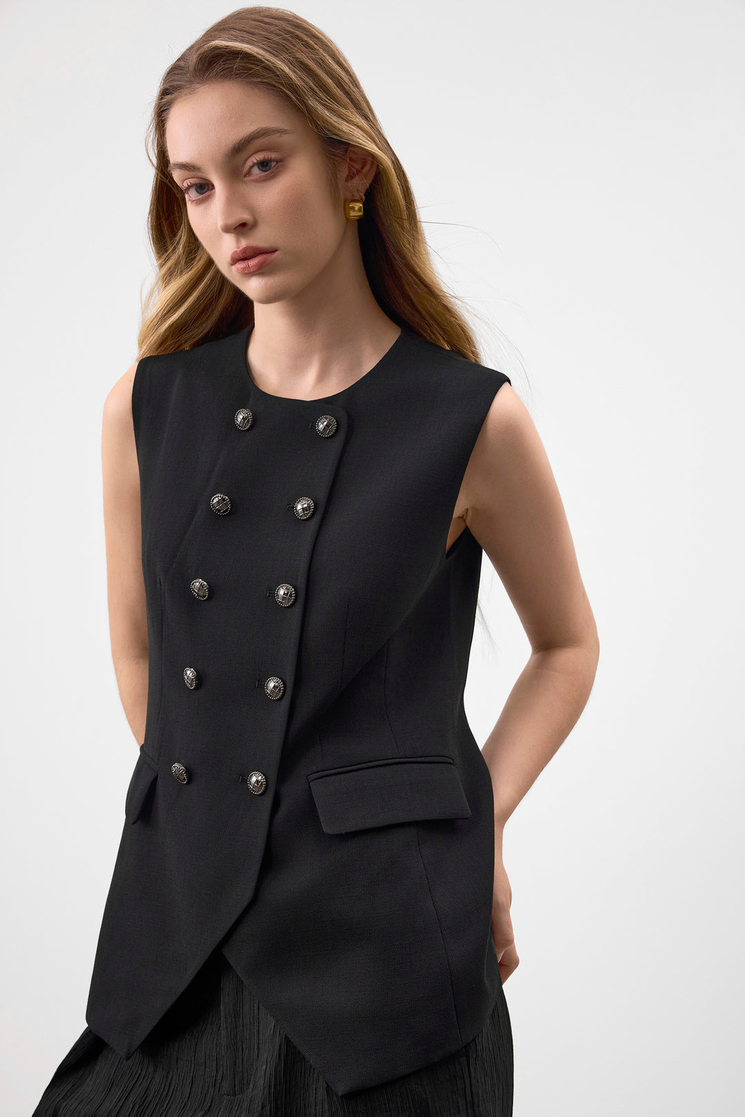 G2000 WOMAN-machine-washable-round-neck-blazer-63212674-Black