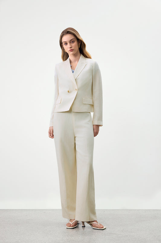 Machine Washable | Peak Lapel Suit Blazer