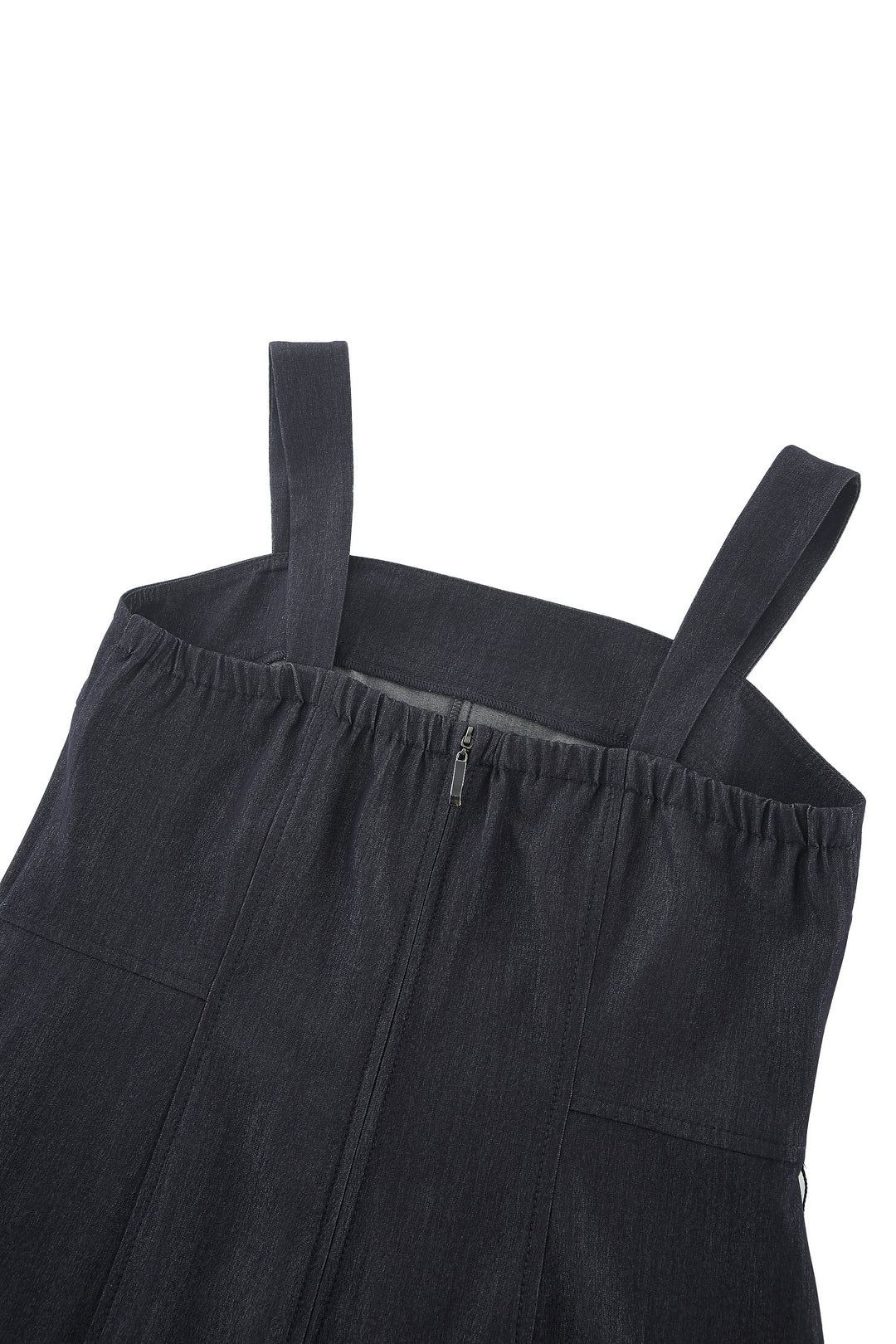 Square Neck 方領連身褲(配自布腰帶)