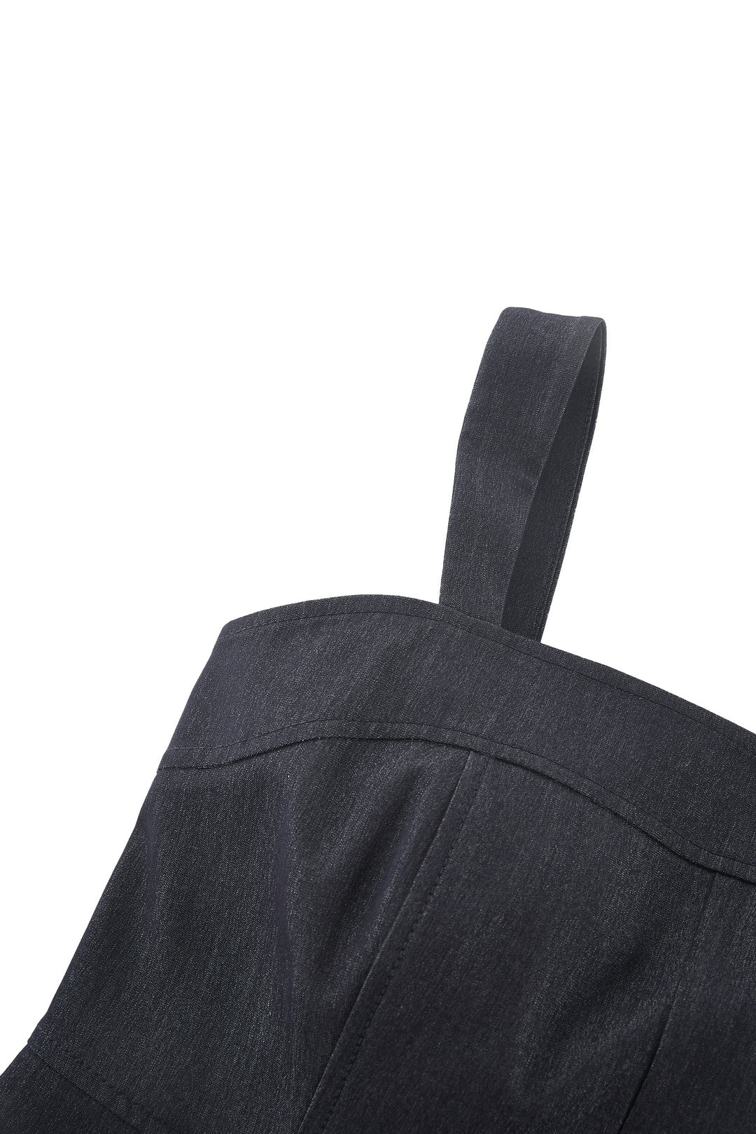 Square Neck 方領連身褲(配自布腰帶)