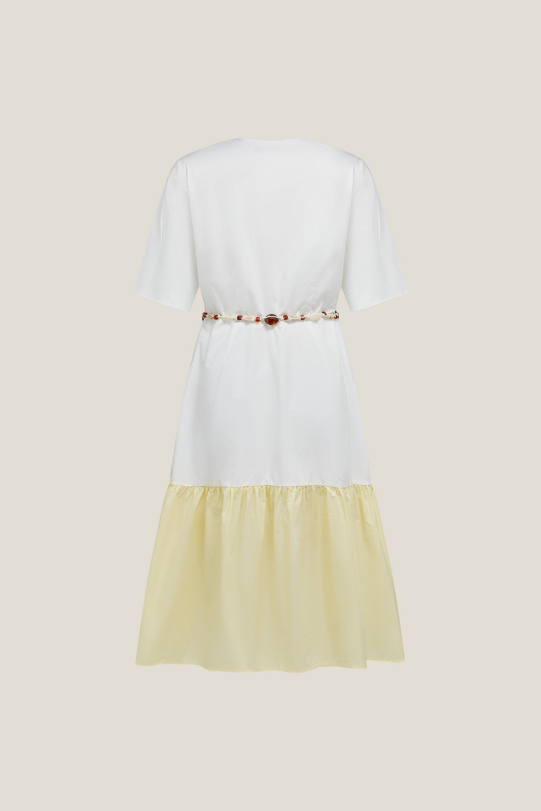 100% Cotton | Wrap Front V-Neck Dress