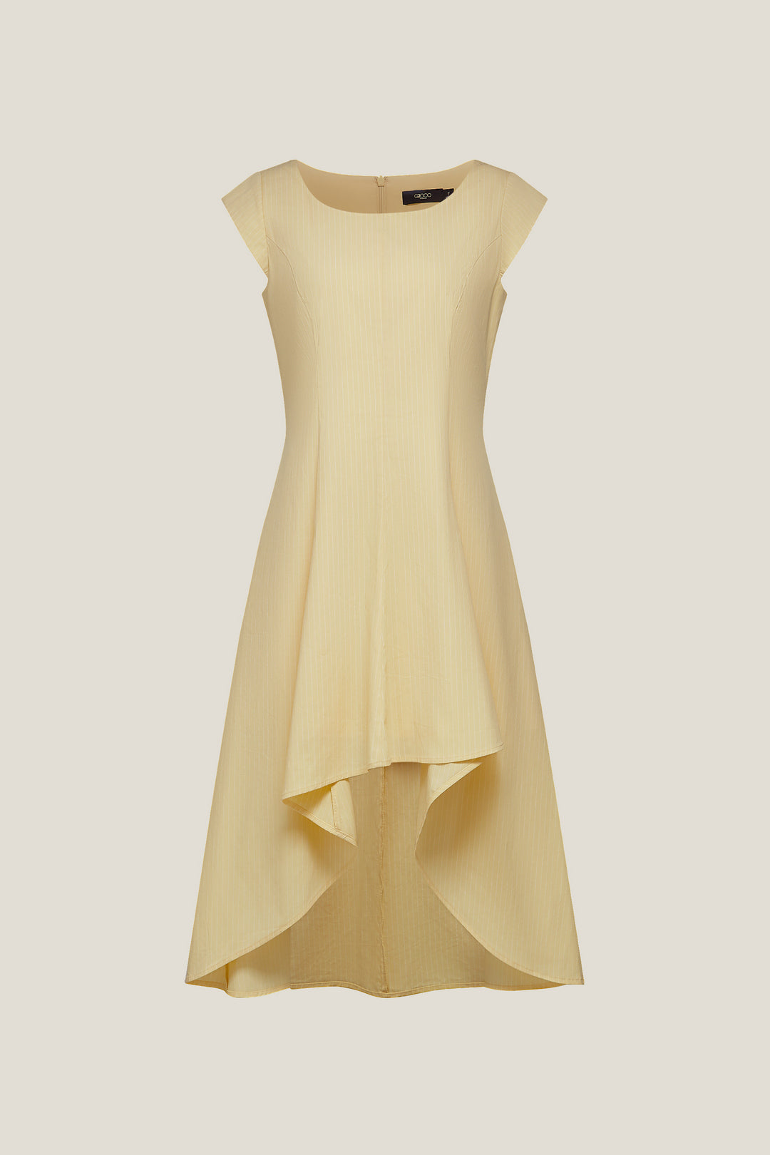 G2000 WOMAN-cotton-blend-scoop-neck-dress-63233046-Yellow