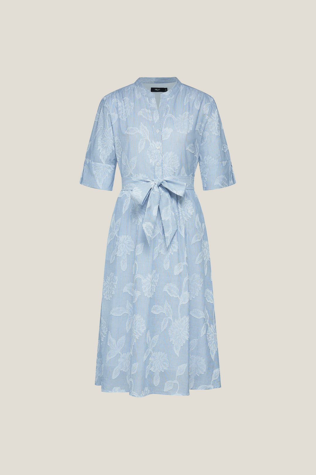 G2000 WOMAN-100%-cotton-shirt-collar-dress-63233066-Blue