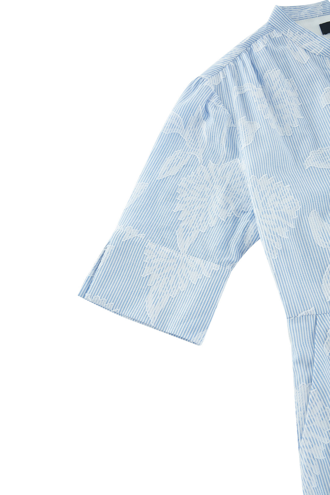 100% Cotton | Shirt Collar 恤衫領連身裙(配自布腰帶)