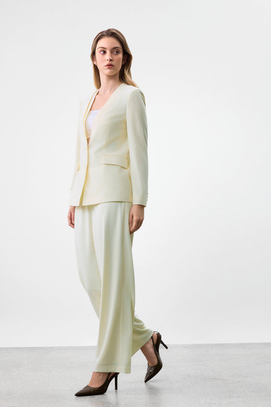 G2000 WOMAN-cool-touch-regular-waist-suit-pants-63252003-Yellow