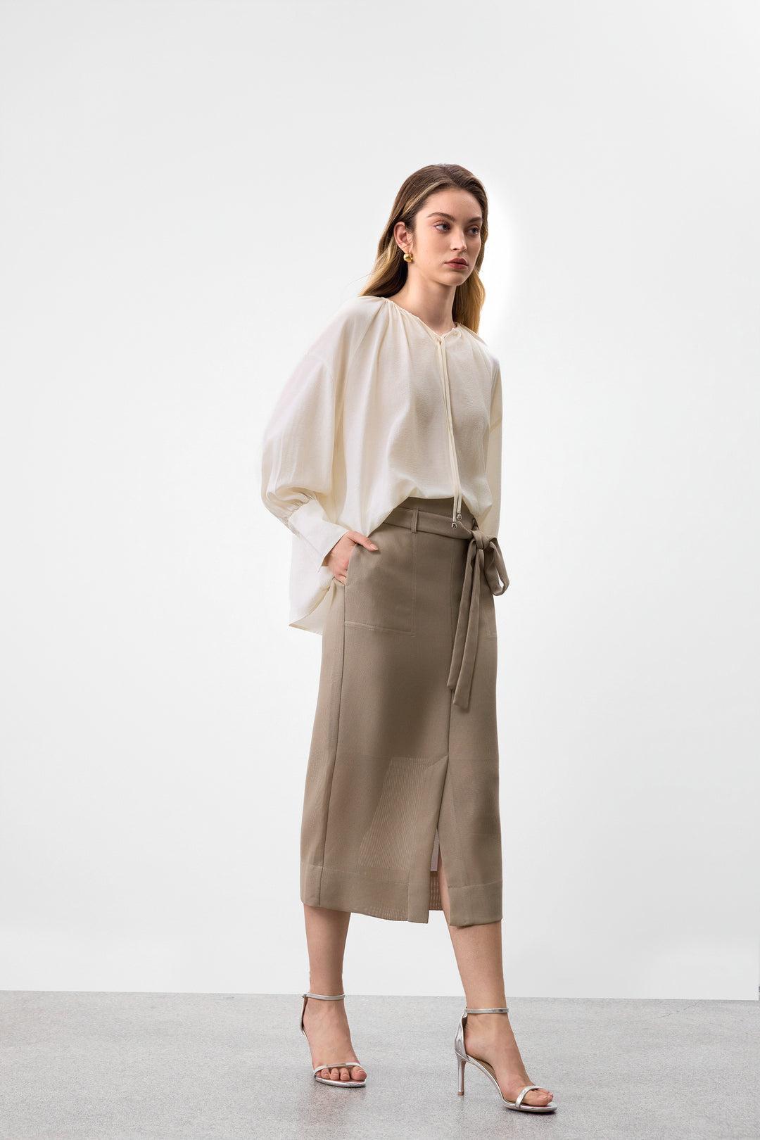 G2000 WOMAN-high-waist-skirt-63262601-Beige
