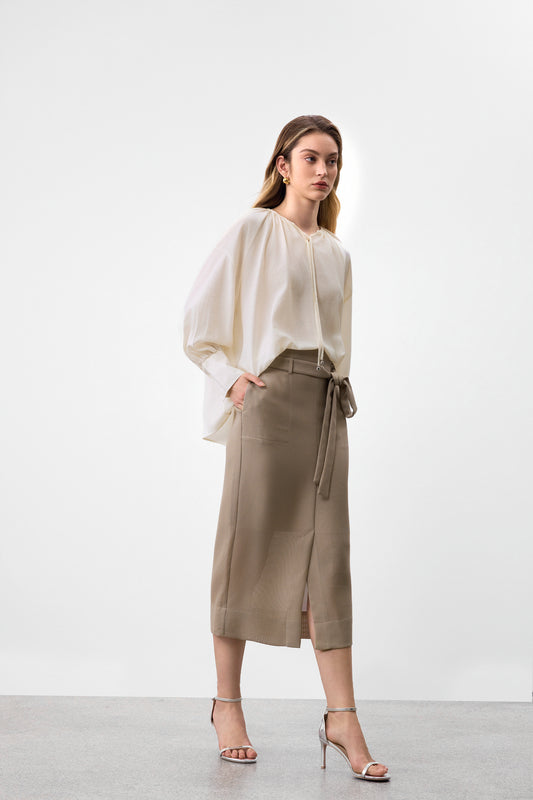 G2000 WOMAN-high-waist-skirt-63262601-Beige