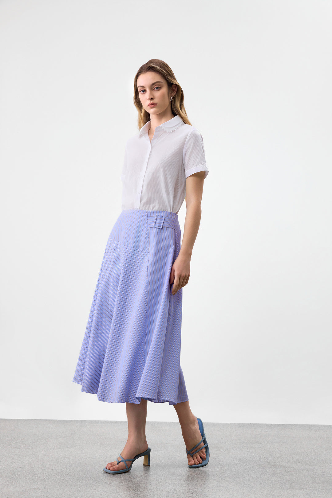 G2000 WOMAN-100%-cotton-regular-waist-skirt-63263642-Blue