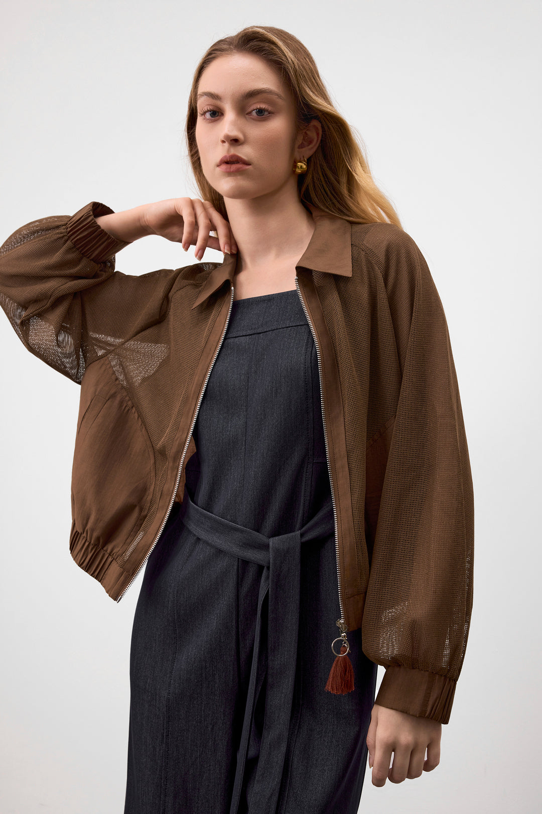G2000 WOMAN-lapel-collar-jacket-63281040-Brown