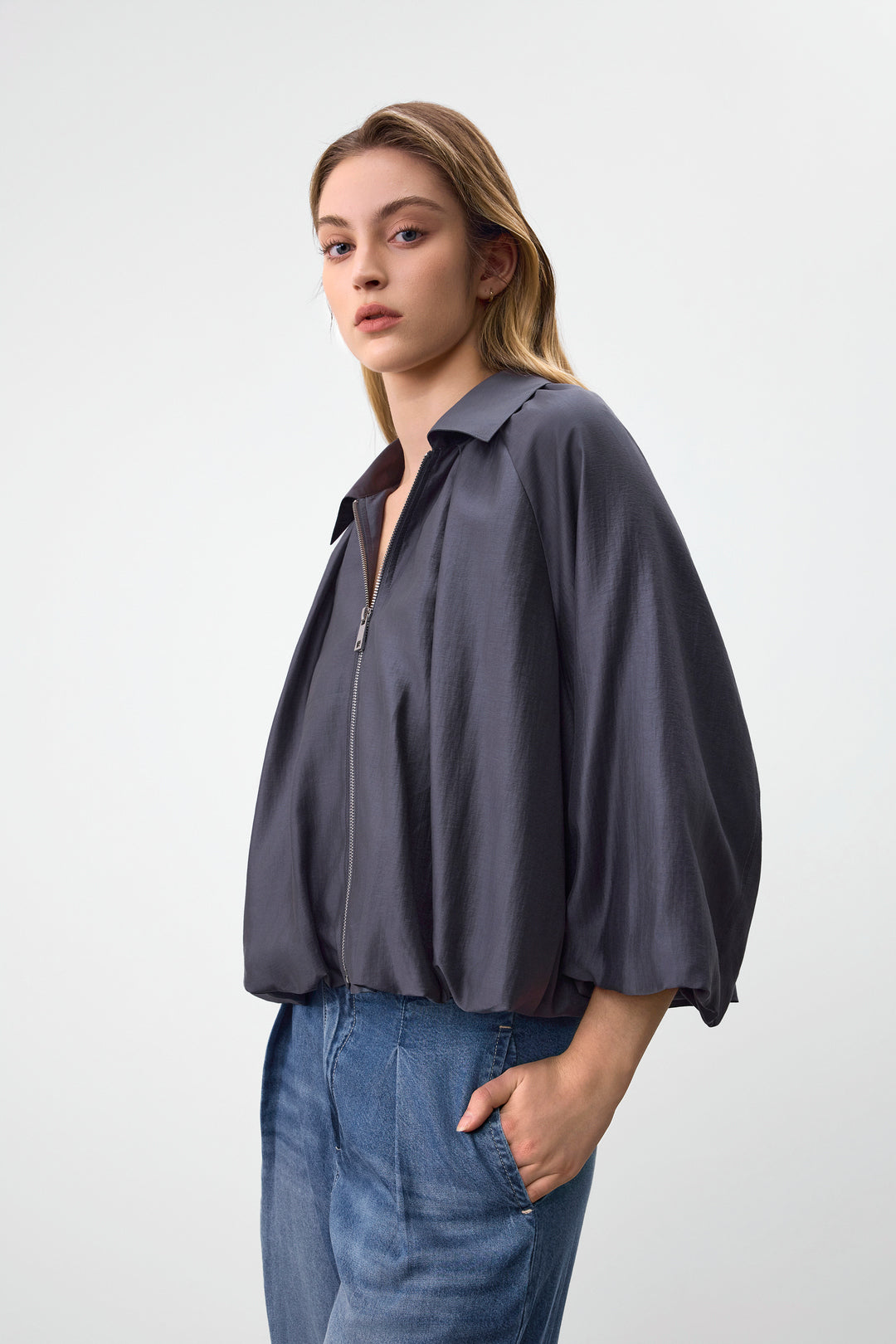 G2000 WOMAN-lapel-collar-jacket-63287060-Grey