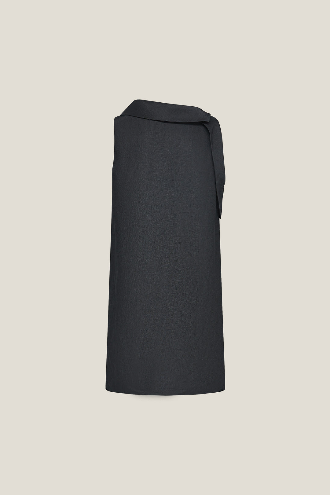 LUXURY | Premium Linen-Silk Blend | Drape Collar 垂墜領連身裙
