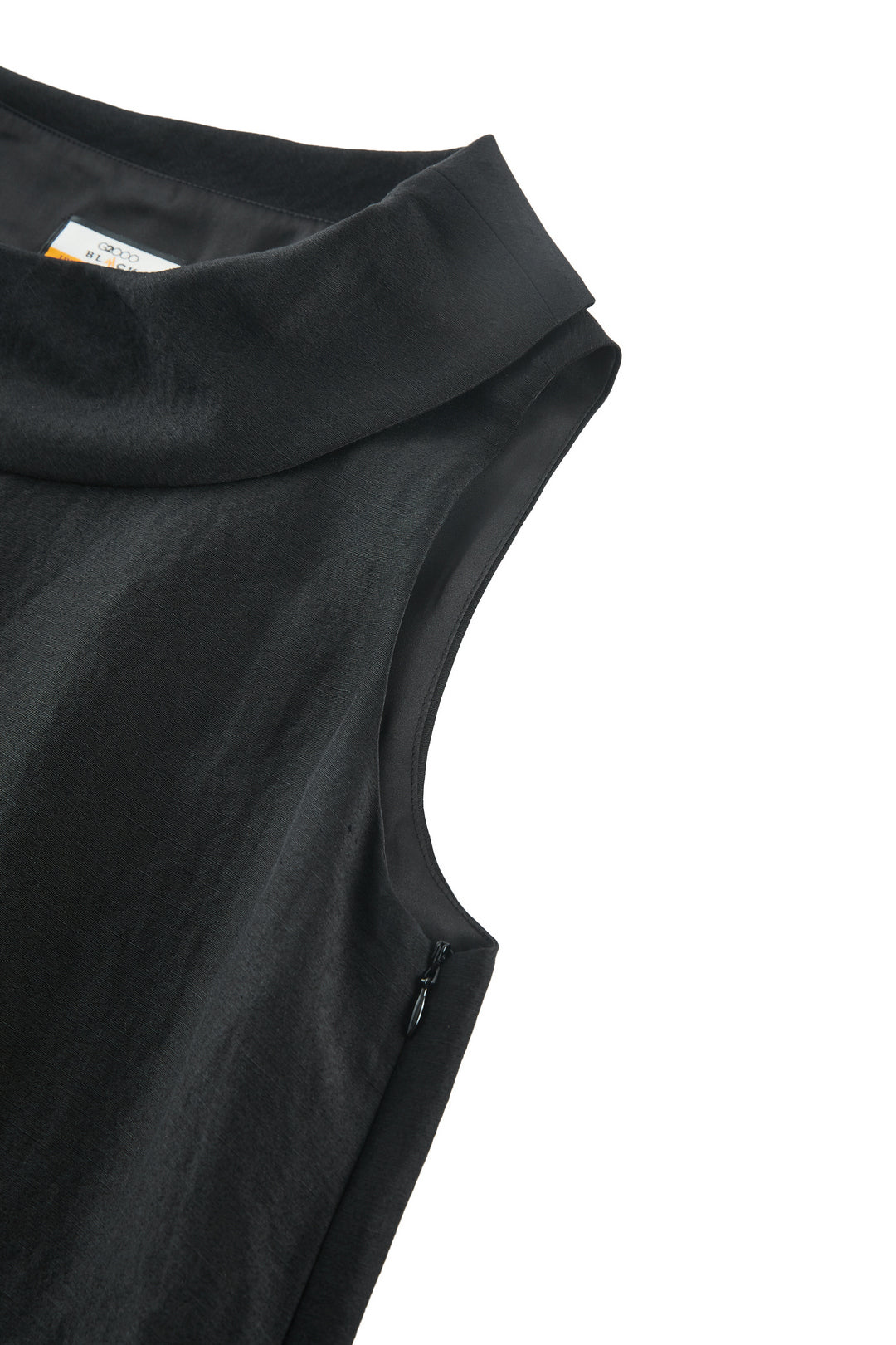 LUXURY | Premium Linen-Silk Blend | Drape Collar 垂墜領連身裙