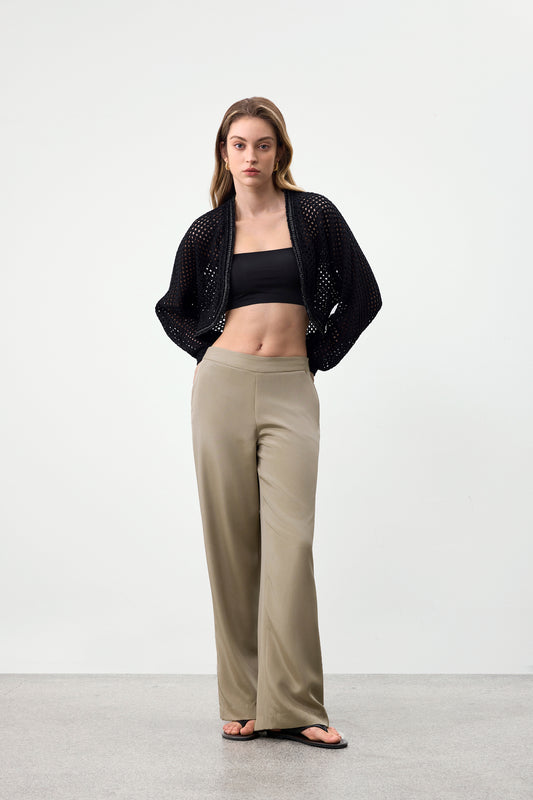 BLAACK | Open Front Cut and Sew Top