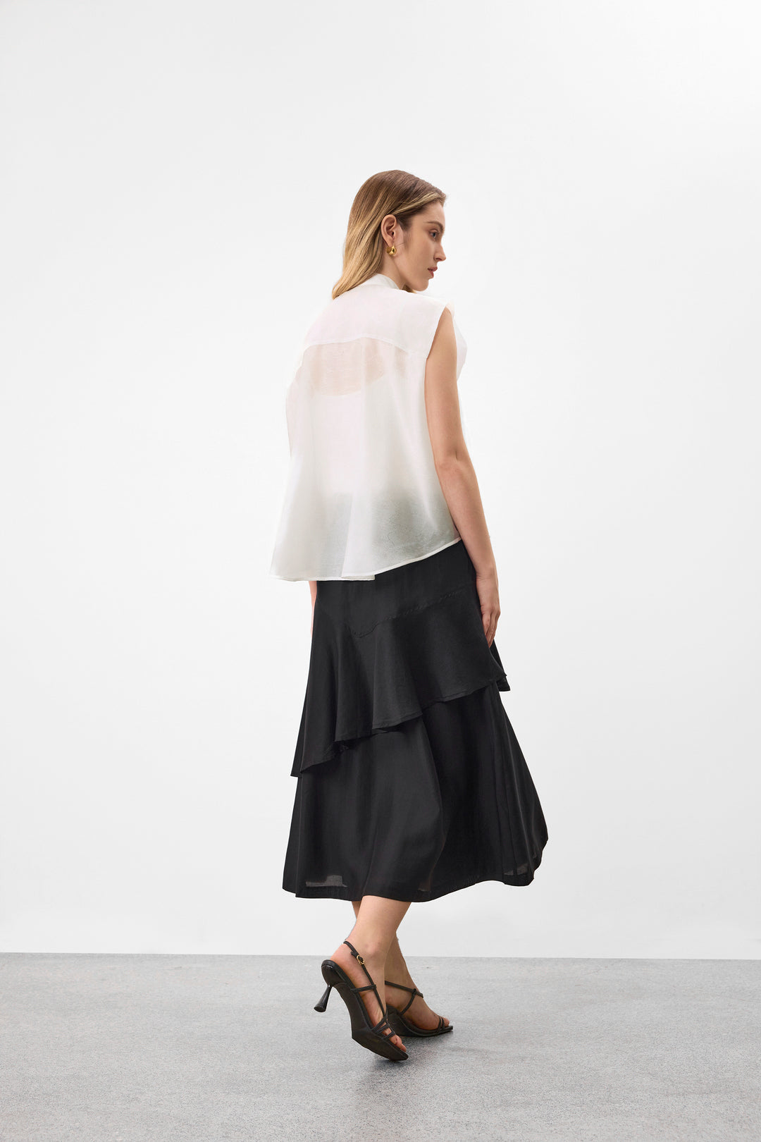 BLAACK | Machine Washable | Stand Collar Blouse