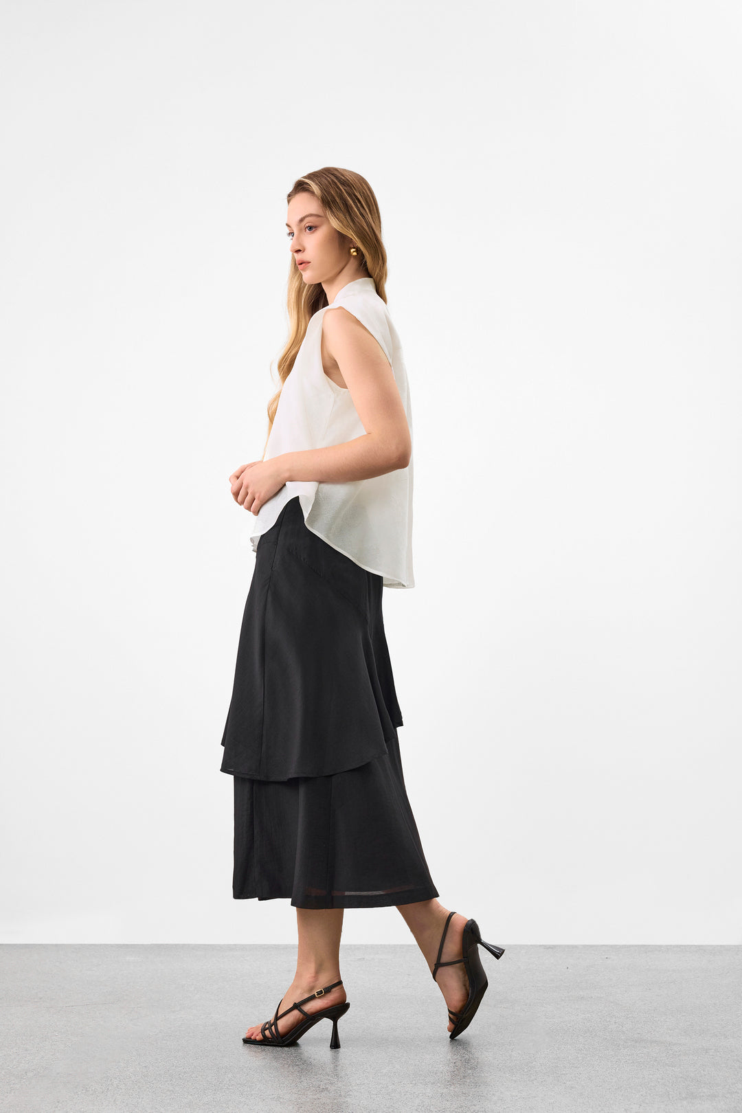 BLAACK | Machine Washable | Stand Collar Blouse