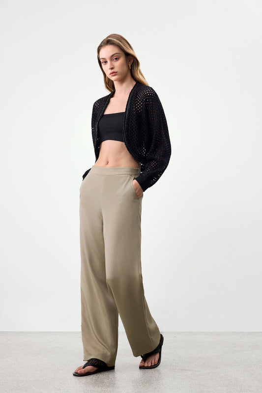 BLAACK WOMAN-blaack-silk-blend-regular-waist-suit-pants-63954003-Beige