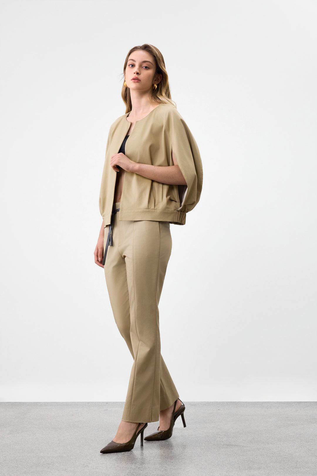 BLAACK WOMAN-blaack-regular-waist-casual-pants-63963094-Beige