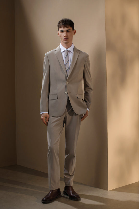 Anti-Bacterial | Notch Lapel Double Vent Suit Blazer
