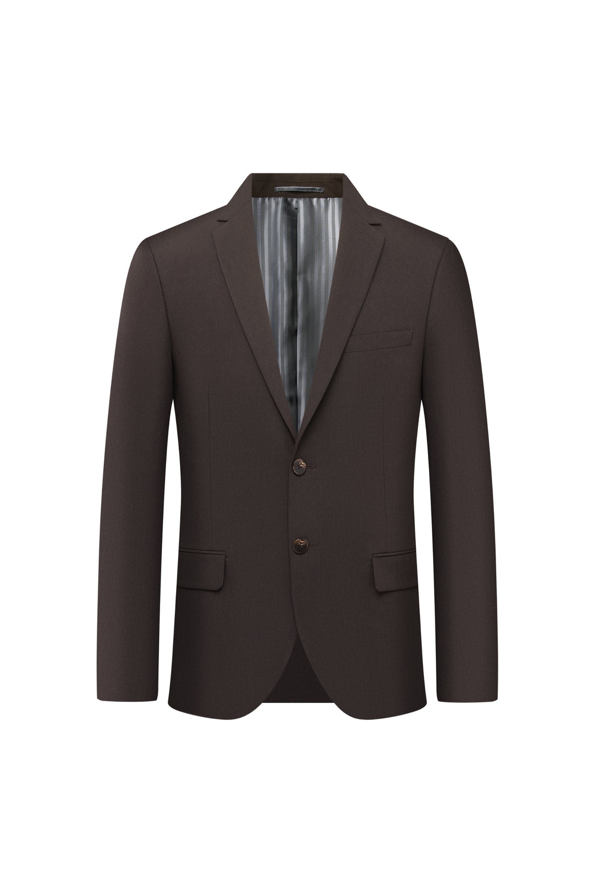 G2000 MAN-anti-bacterial-notch-lapel-double-vent-suit-blazer-66113516-Brwon