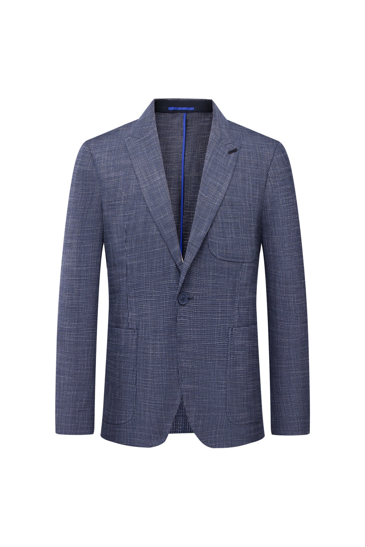 G2000 MAN-peak-lapel-single-vent-machine-washable-blazer-66113702-Blue