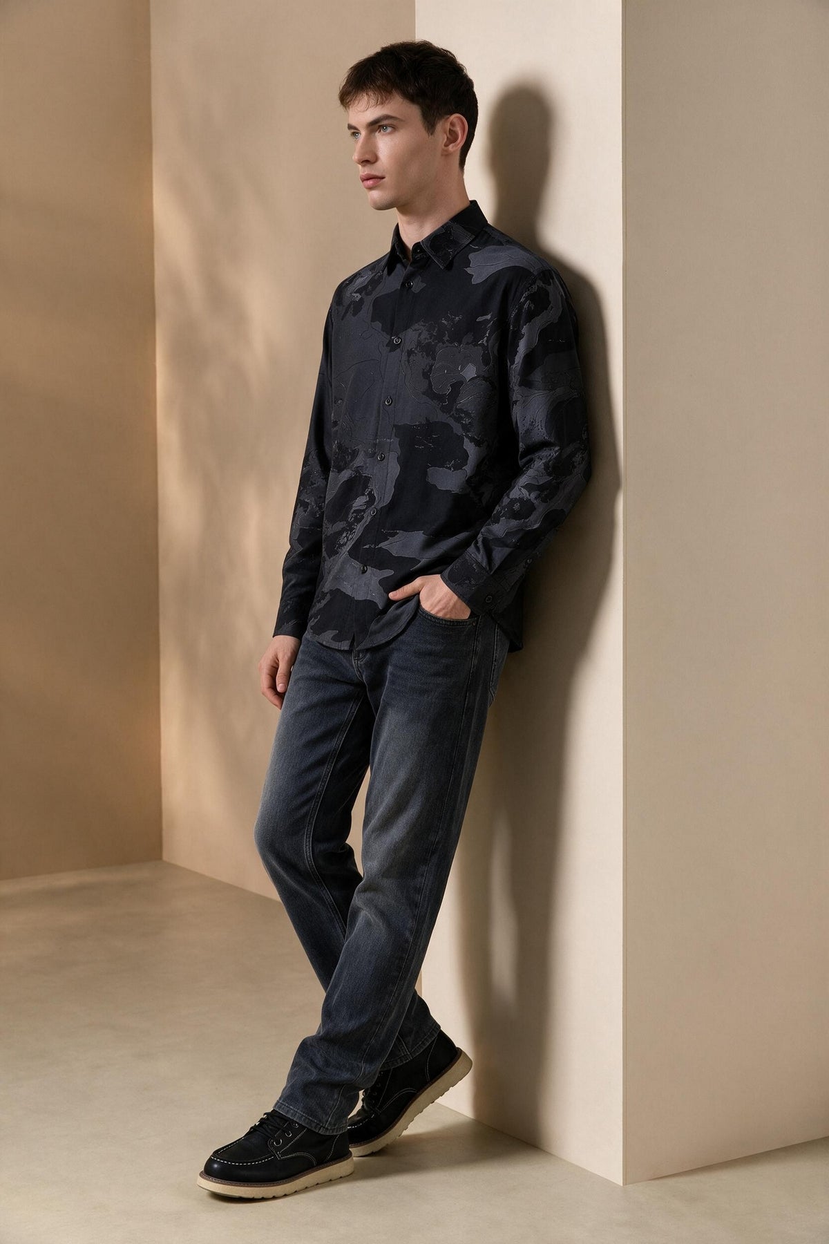 G2000 MAN-non-iron-pure-cotton-long-sleeve-casual-shirt-66120424-Grey