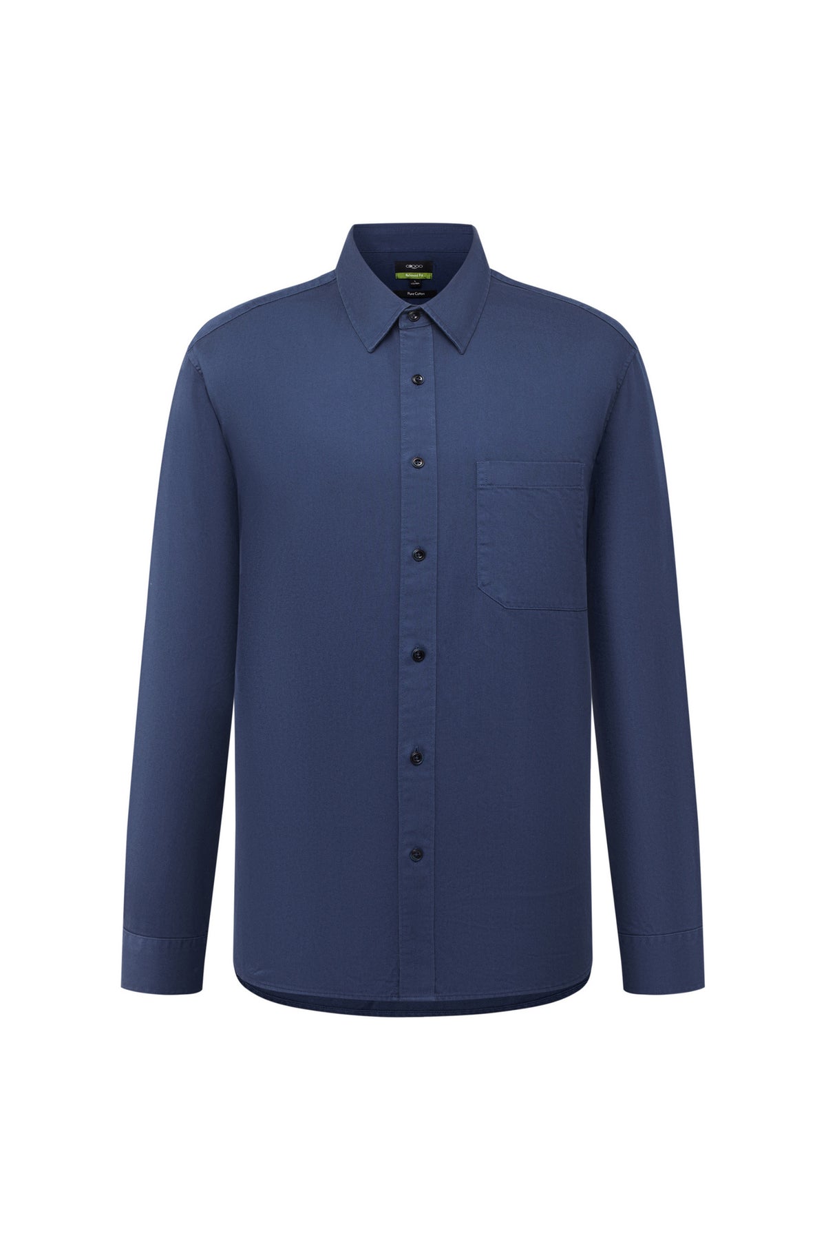 G2000 MAN-pure-cotton-classic-collar-long-sleeve-casual-shirt-66120554-Blue