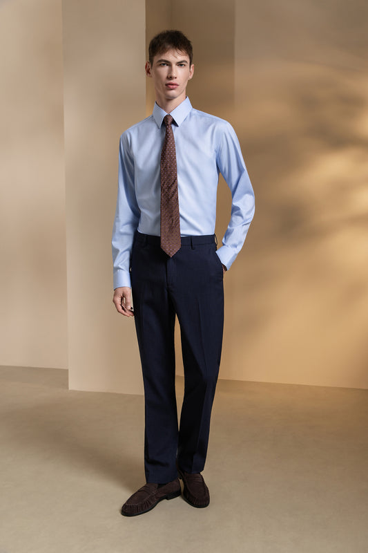 Non-Iron | Dobby Textured Long-Sleeve Dress Shirt