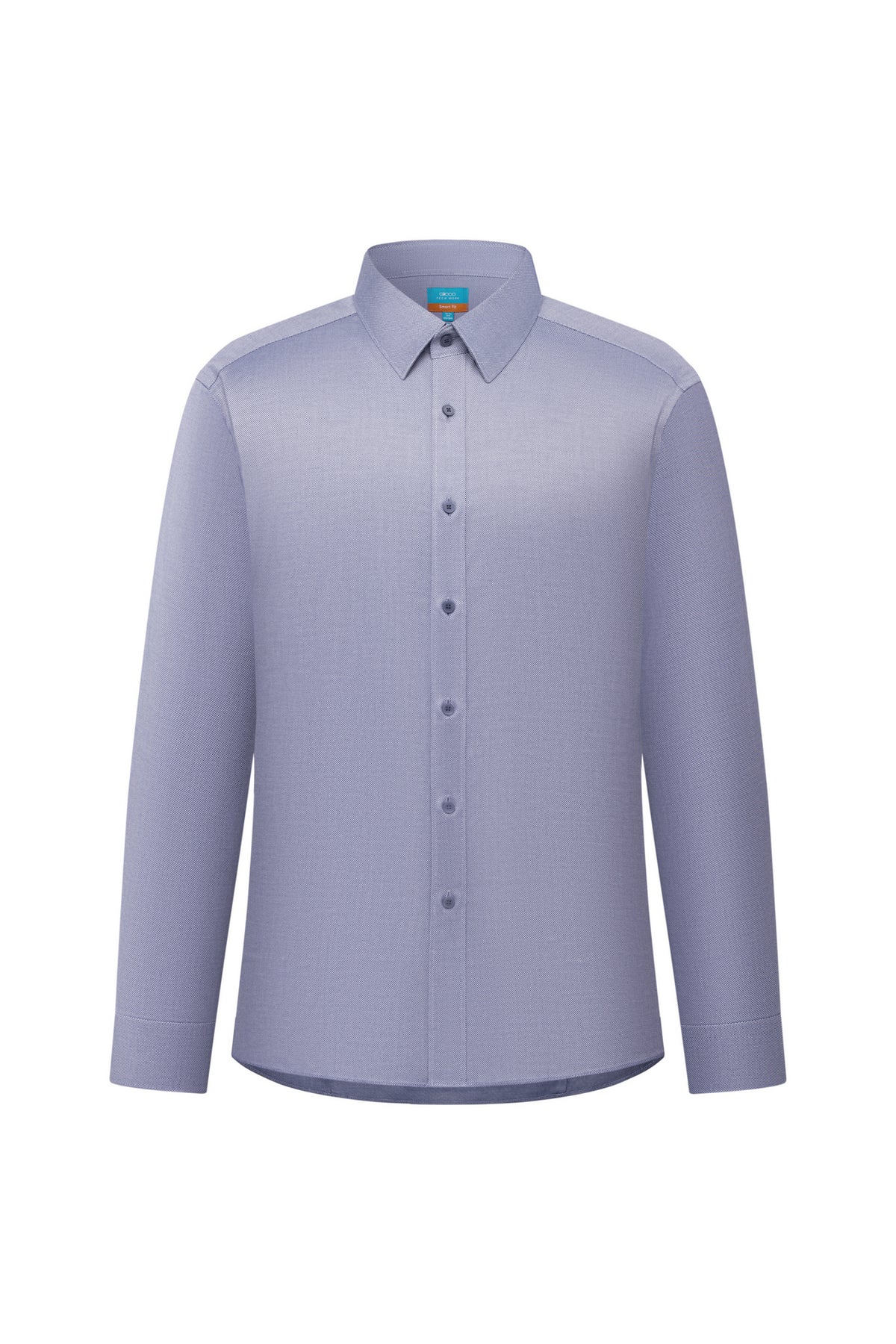 G2000 MAN-non-iron-dobby-textured-long-sleeve-dress-shirt-66121392-Blue