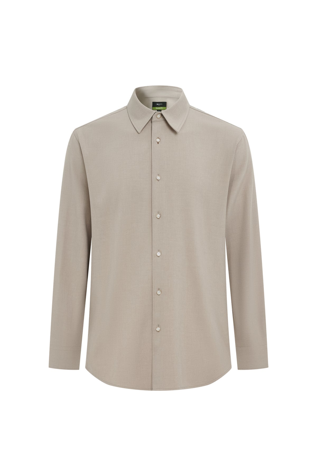 G2000 MAN-twill-classic-collar-long-sleeve-casual-shirt-66123164-Beige