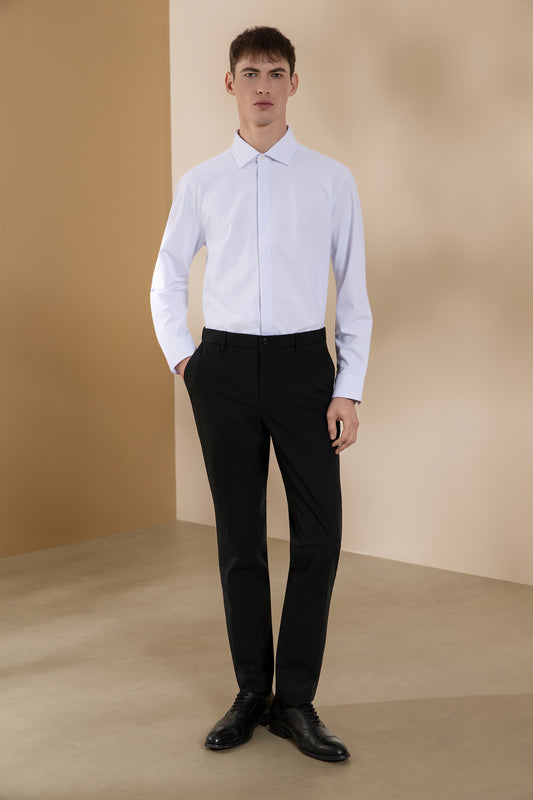 Non-Iron | Herringbone Long-Sleeve Dress Shirt