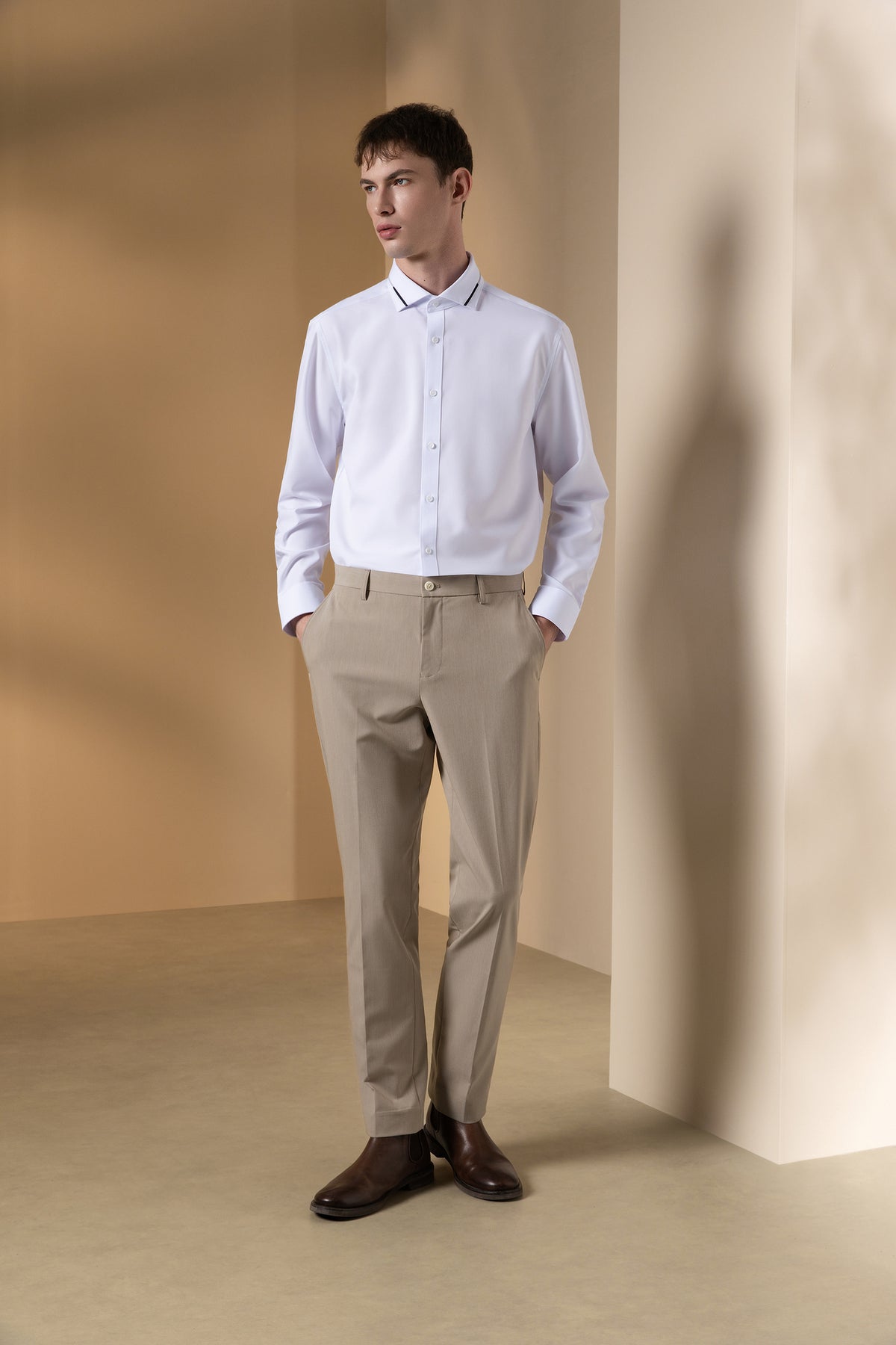 G2000 MAN-non-iron-poplin-long-sleeve-dress-shirt-66123792-White
