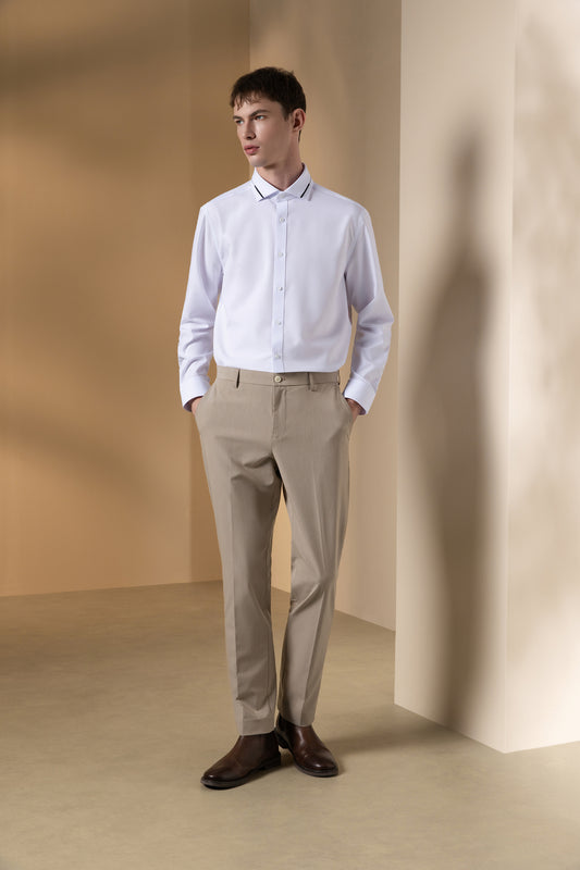 G2000 MAN-non-iron-poplin-long-sleeve-dress-shirt-66123792-White