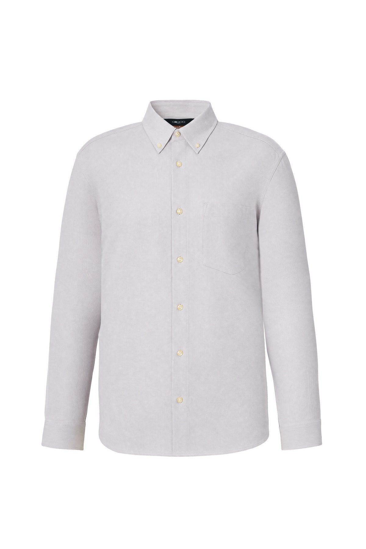 G2000 MAN-lyocell-blend-button-down-collar-long-sleeve-casual-shirt-66127188-Grey