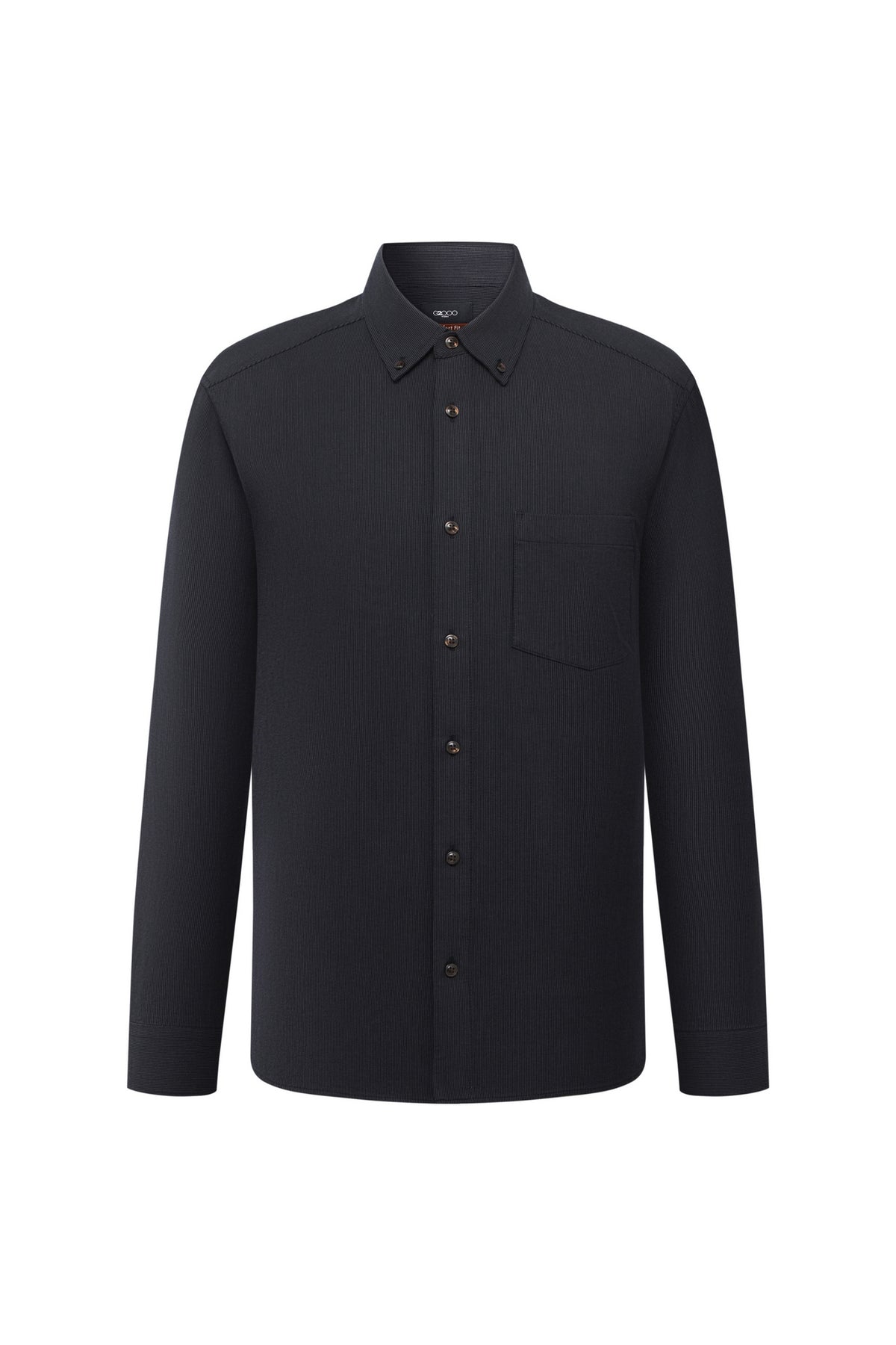 G2000 MAN-lyocell-blend-button-down-collar-long-sleeve-casual-shirt-66127188-Black