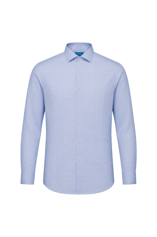 G2000 MAN-easy-ironing-spread-collar-long-sleeve-dress-shirt-66129032-Blue