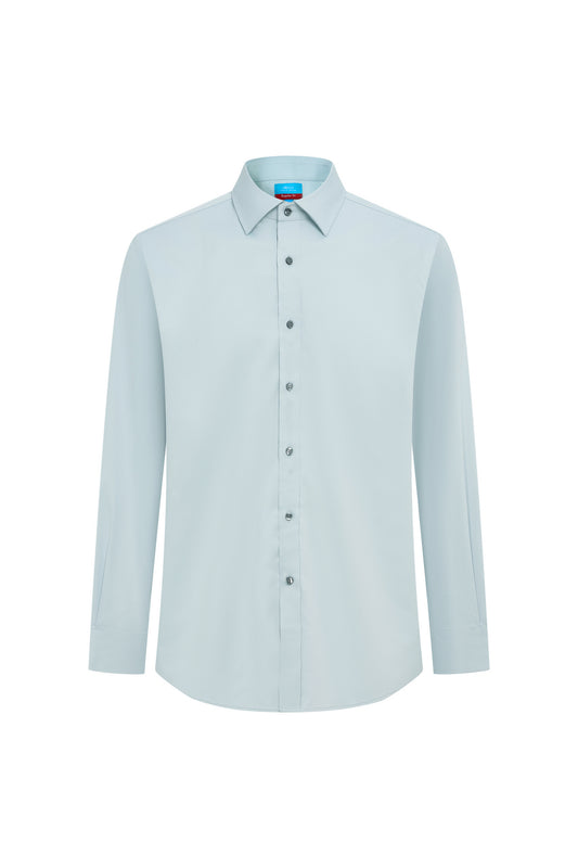 G2000 MAN-easy-ironing-fine-twill-long-sleeve-dress-shirt-66129061-Green