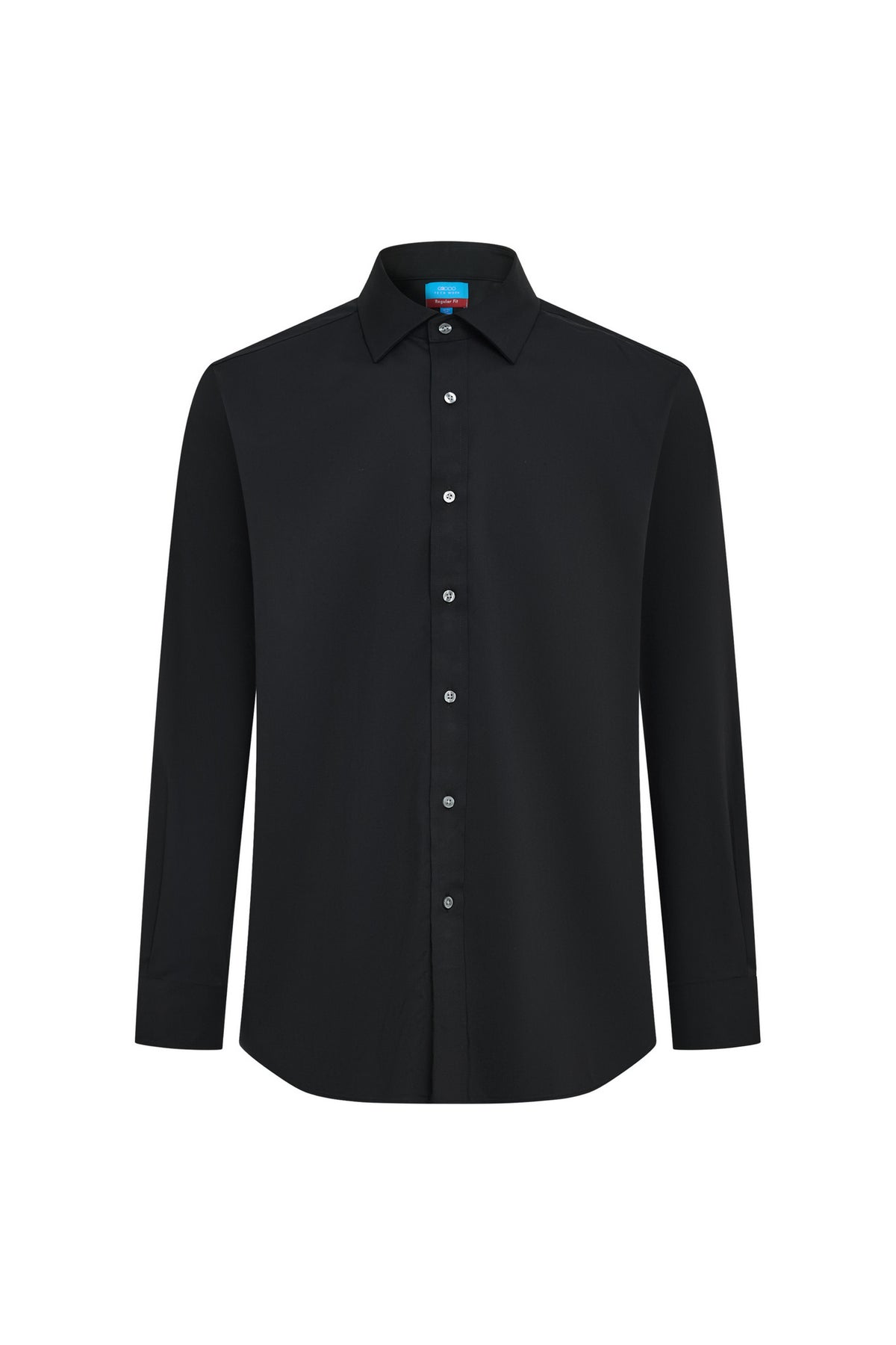 G2000 MAN-easy-ironing-fine-twill-long-sleeve-dress-shirt-66129061-Black