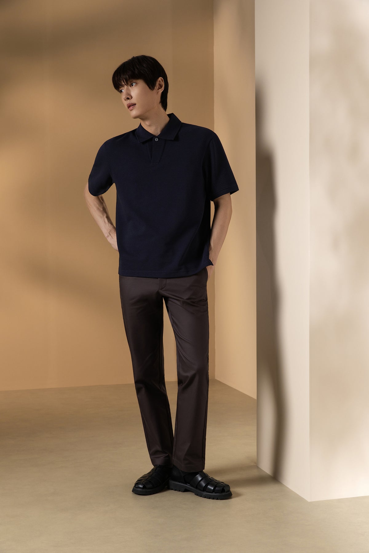 G2000 MAN-cotton-blend-oversize-fit-polo-shirt-66141266-Blue