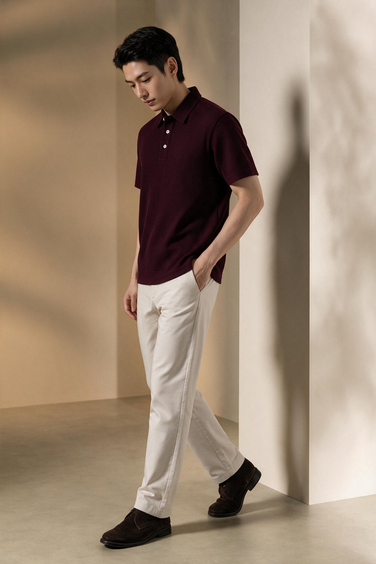 G2000 MAN-relaxed-fit-polo-shirt-66142144-Red