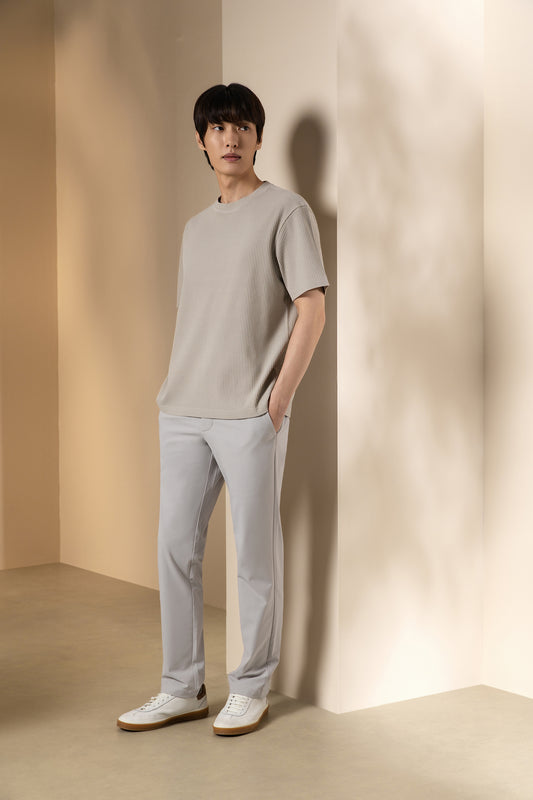 Mock Neck | Oversize Fit Short-Sleeve Casual T-Shirt