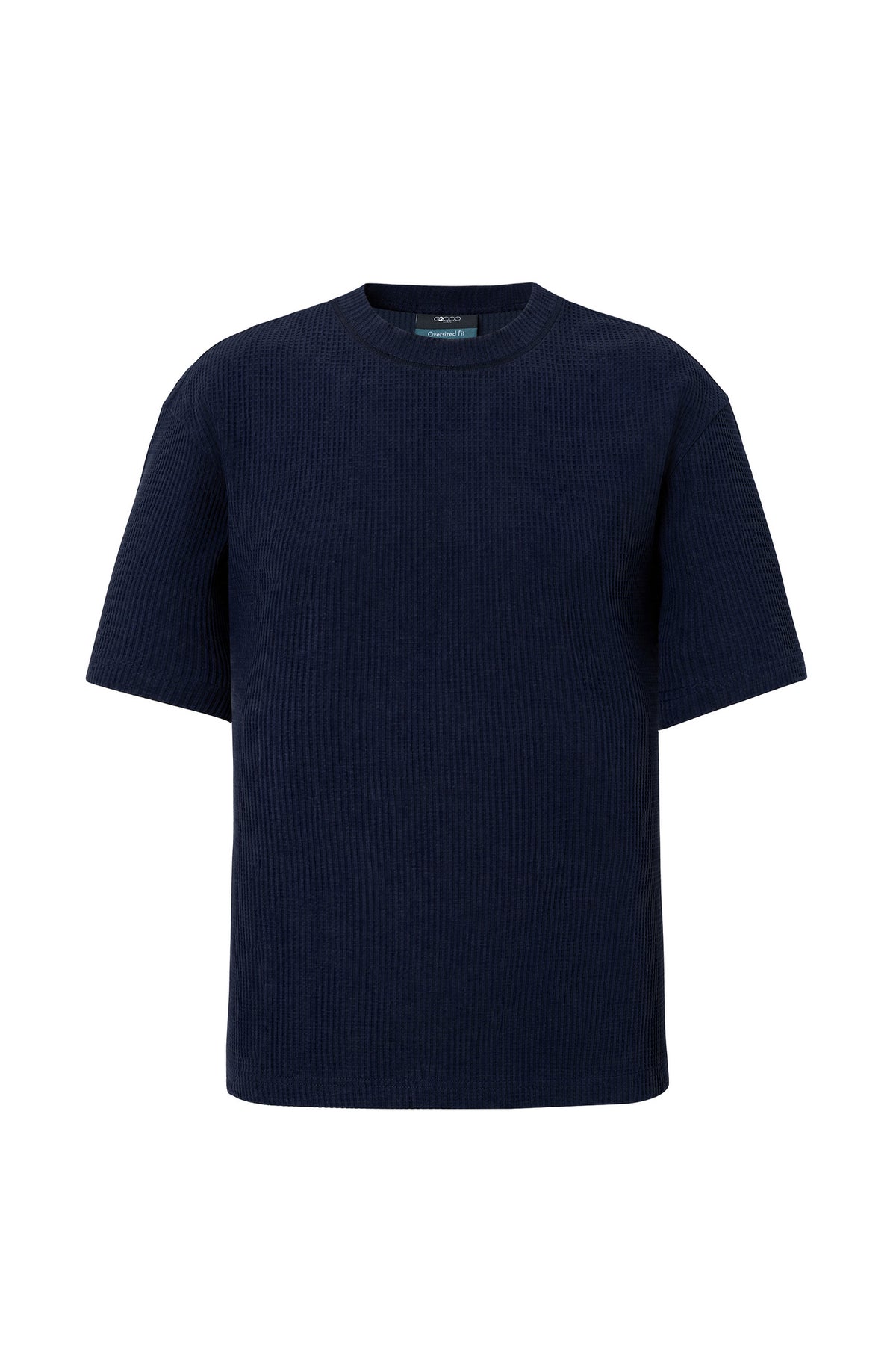 G2000 MAN-mock-neck-oversize-fit-short-sleeve-casual-t-shirt-66142226-Blue