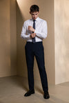 G2000 MAN-multi-way-stretch-fixed-waistband-suit-pants-66153051-Blue