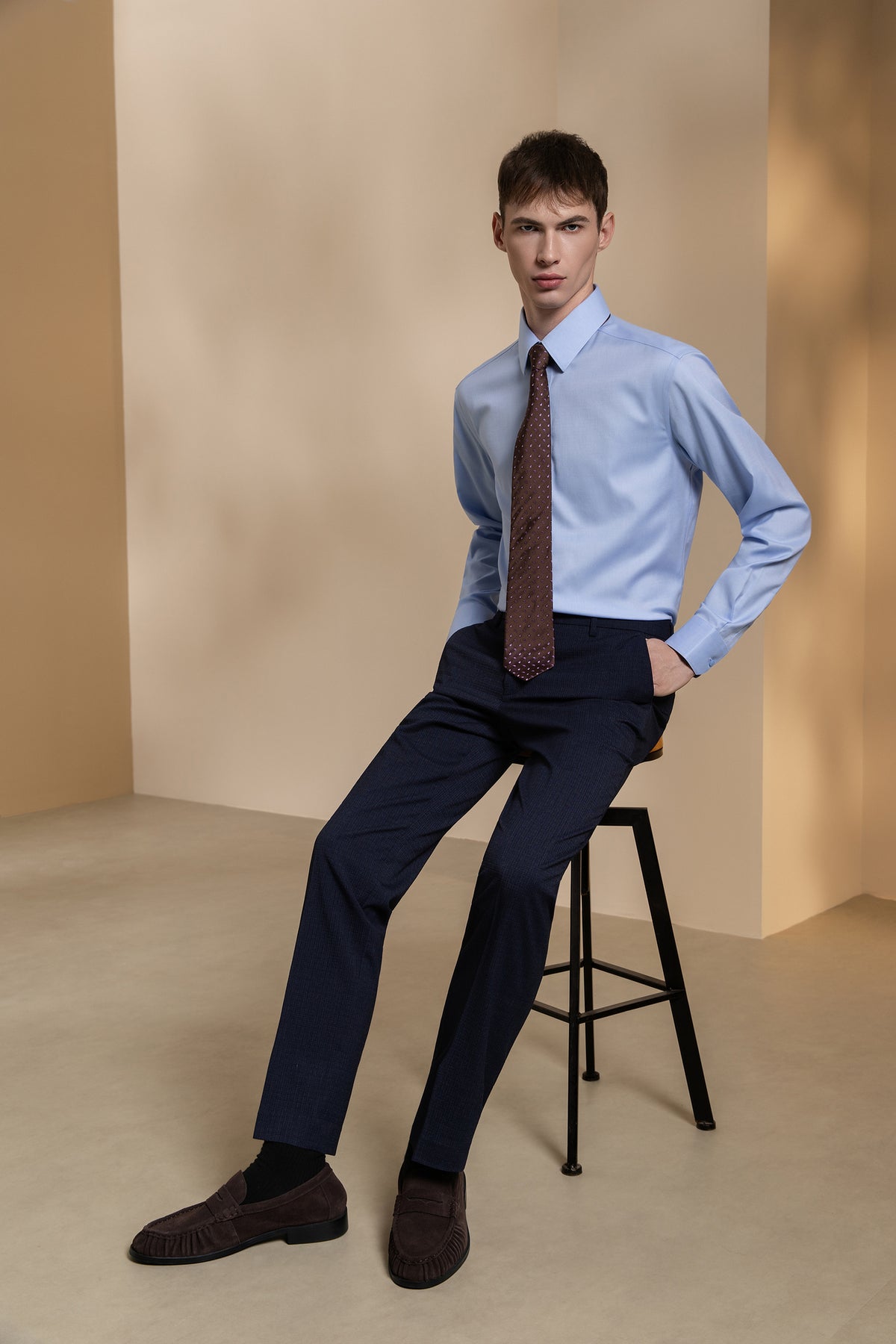 G2000 MAN-quick-dry-wicking-fixed-waistband-suit-pants-66153271-Blue