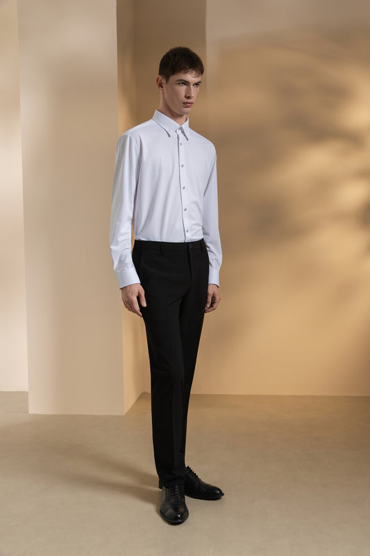 Fixed Waistband | Tailored Fit Suit Pants