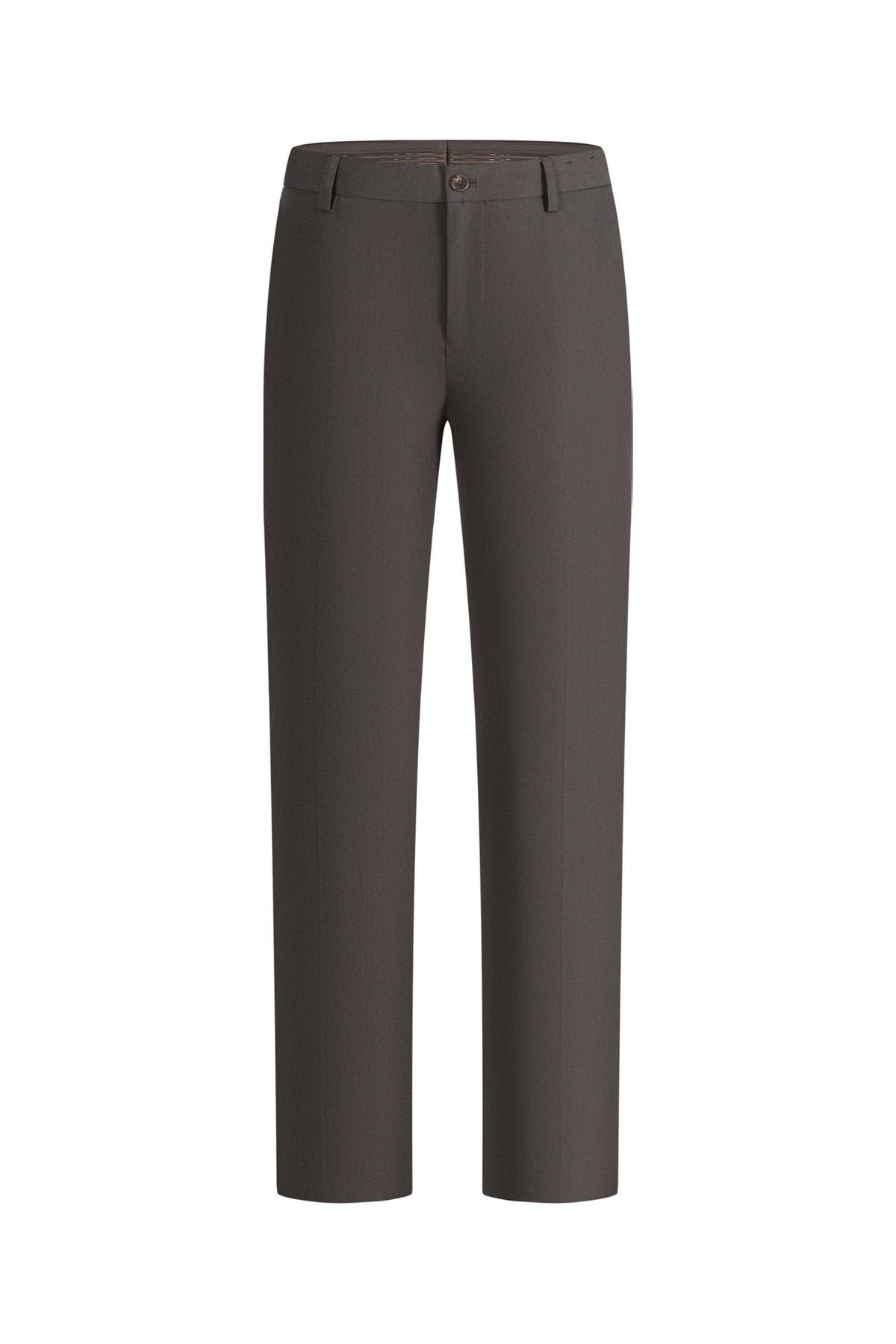 G2000 MAN-anti-bacterial-fixed-waistband-suit-pants-66153516-Brwon