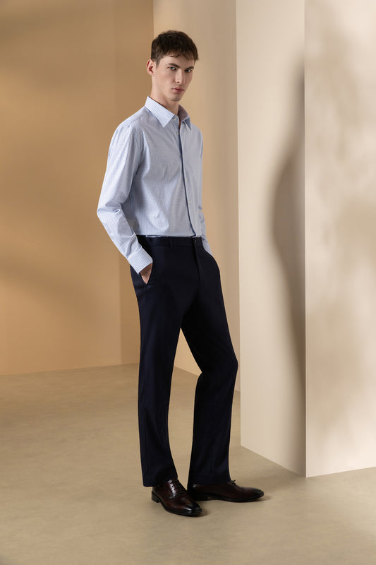 Fixed Waistband | Regular Fit Suit Pants