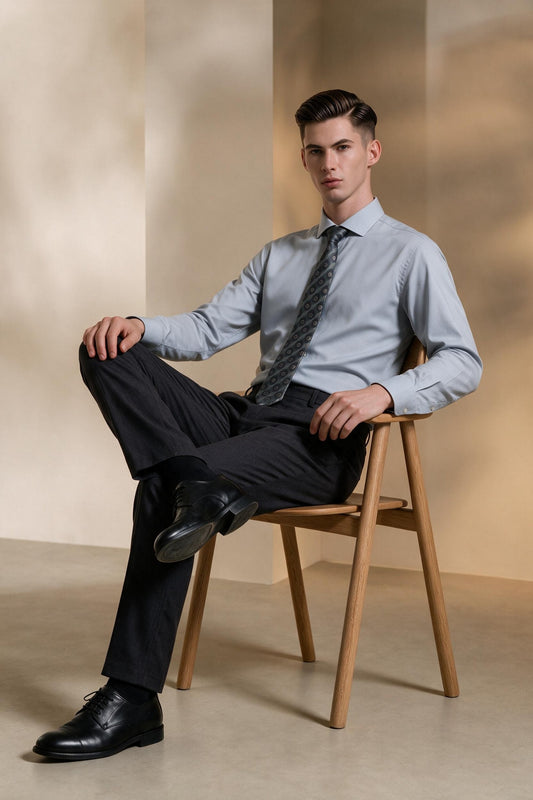 G2000 MAN-anti-bacterial-fixed-waistband-dress-pants-66153641-Grey