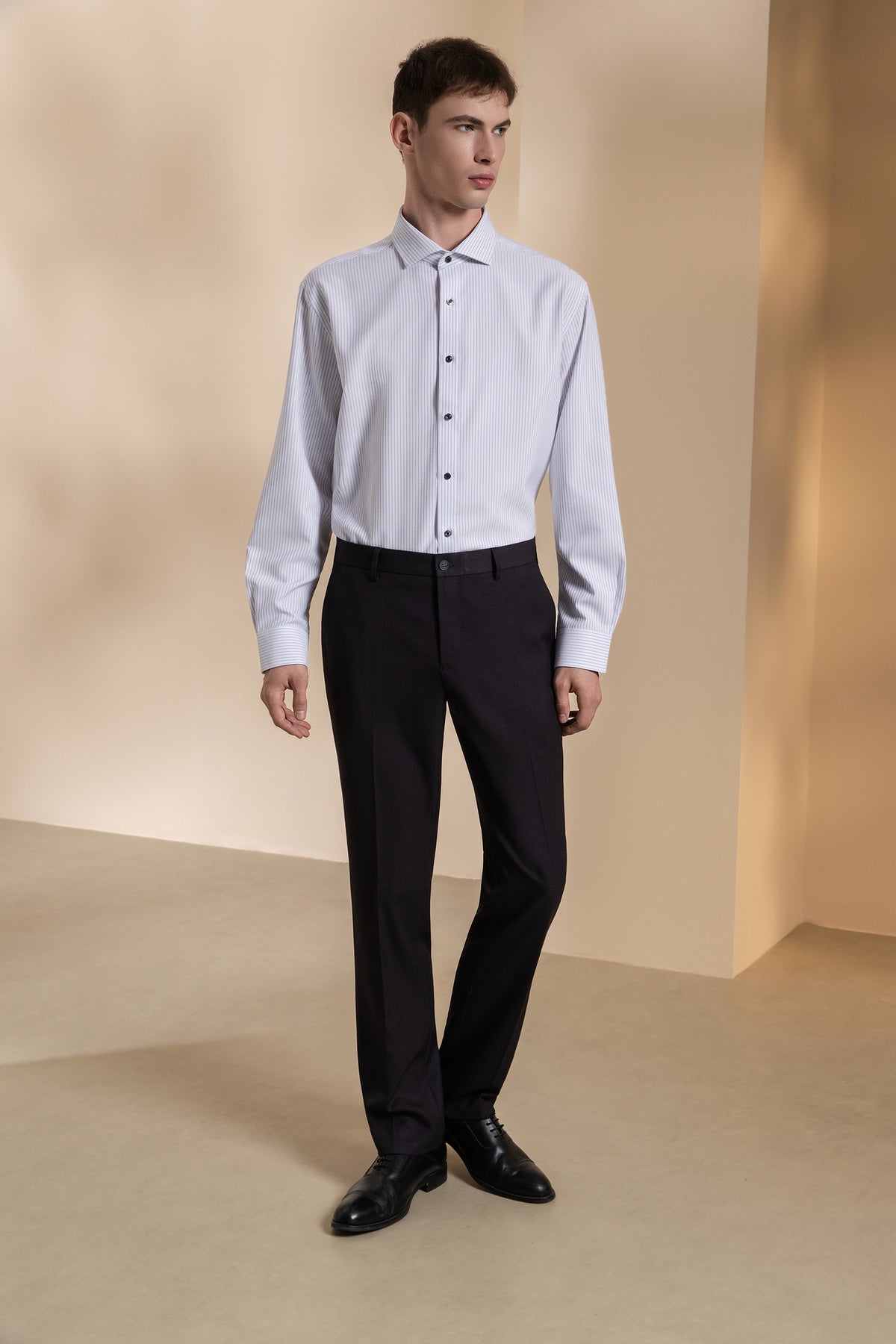 G2000 MAN-three-proof-finish-fixed-waistband-dress-pants-66153691-Grey